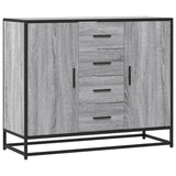 Buffet sonoma gris 92x35x76 cm bois d'ingénierie