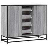 Buffet sonoma gris 92x35x76 cm bois d'ingénierie