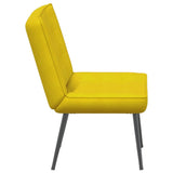 Chaise de relaxation jaune 64x74x84 cm velours