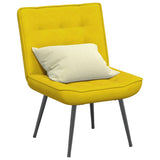 Chaise de relaxation jaune 64x74x84 cm velours