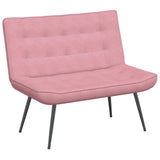 Banc rose 110x74x84 cm velours