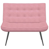 Banc rose 110x74x84 cm velours