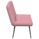 Banc rose 110x74x84 cm velours