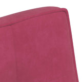 Banc rouge bordeaux 110x74x84 cm velours