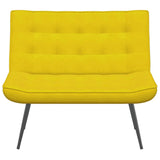 Banc jaune 110x74x84 cm velours