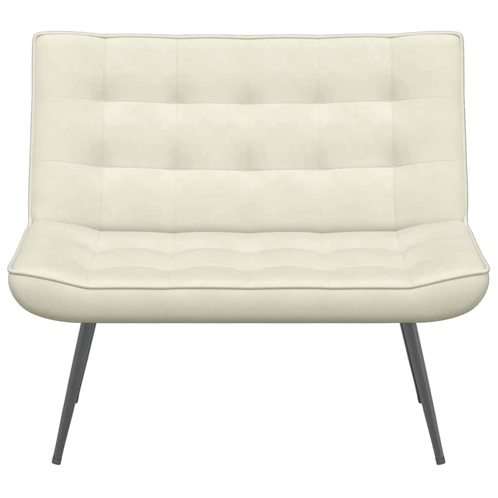 Banc crème 110x74x84 cm velours