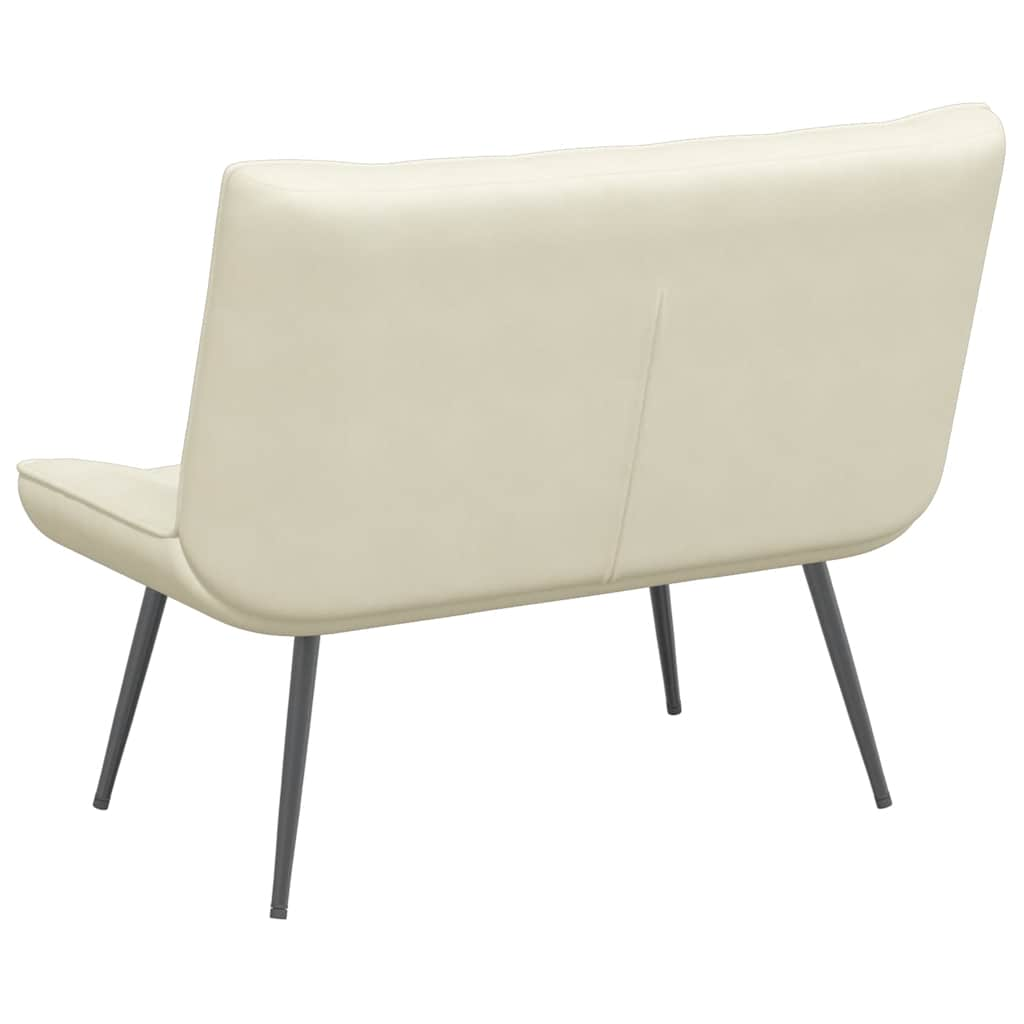 Banc crème 110x74x84 cm velours