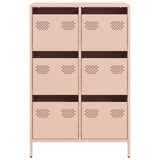 Buffet haut rose 68x39x101,5 cm acier