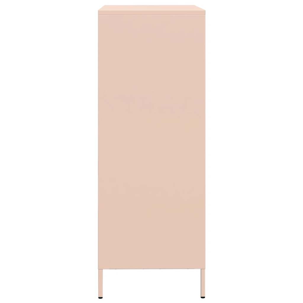 Buffet haut rose 68x39x101,5 cm acier