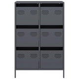 High anthracite sideboard 68x39x101.5 cm steel