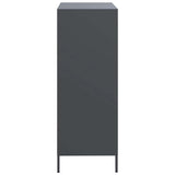 High anthracite sideboard 68x39x101.5 cm steel