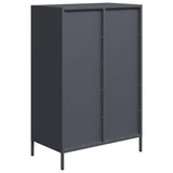 High anthracite sideboard 68x39x101.5 cm steel