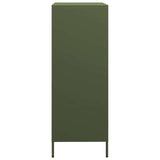 Buffet haut vert olive 68x39x101,5 cm acier