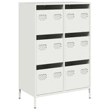 Buffet haut blanc 68x39x101,5 cm acier