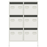 Buffet haut blanc 68x39x101,5 cm acier