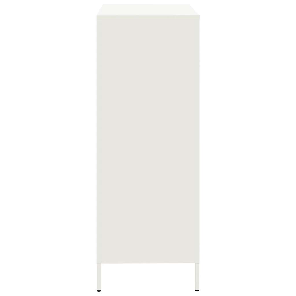 Buffet haut blanc 68x39x101,5 cm acier