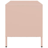 Meuble TV rose 68x39x43,5 cm acier laminé à froid