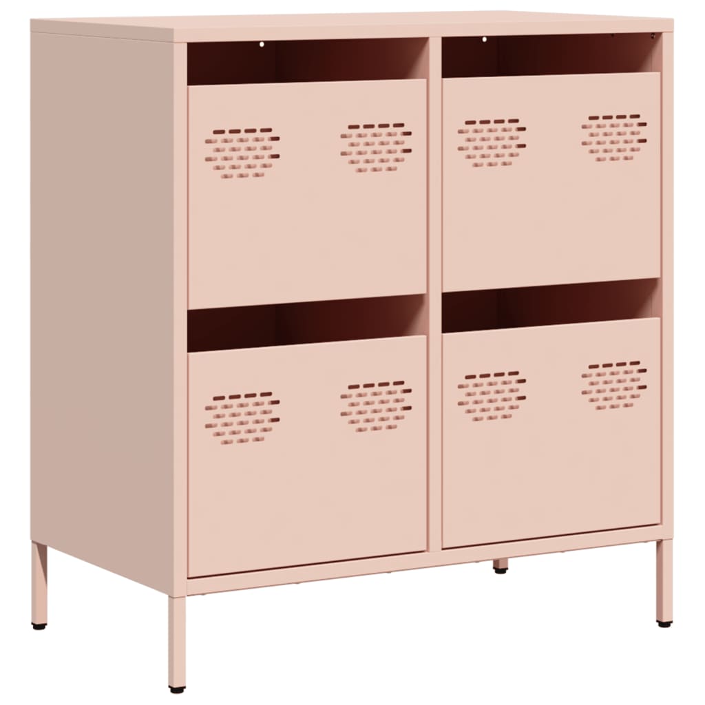 Buffet rose 68x39x73,5 cm acier laminé à froid