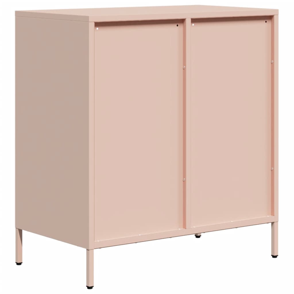 Buffet rose 68x39x73,5 cm acier laminé à froid