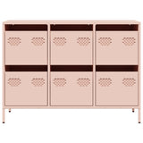 Buffet rose 101,5x39x73,5 cm acier laminé à froid