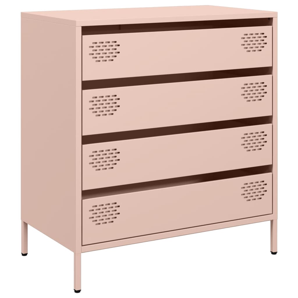 Buffet rose 68x39x73,5 cm acier laminé à froid