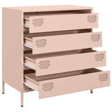 Buffet rose 68x39x73,5 cm acier laminé à froid