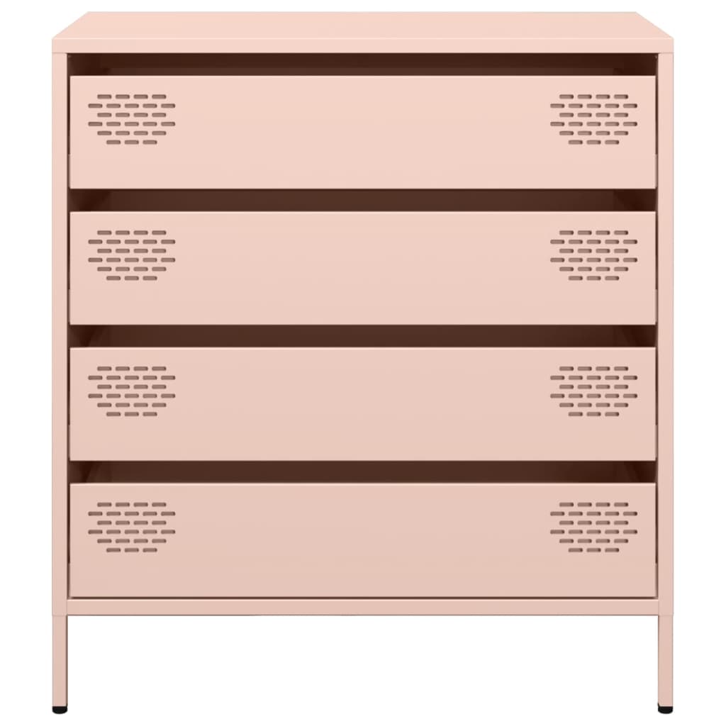 Buffet rose 68x39x73,5 cm acier laminé à froid