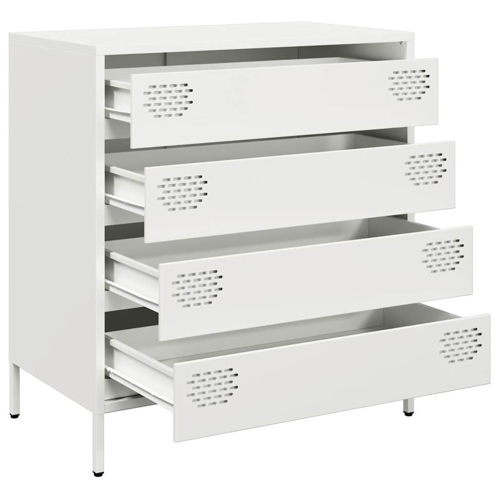 Buffet blanc 68x39x73,5 cm acier laminé à froid