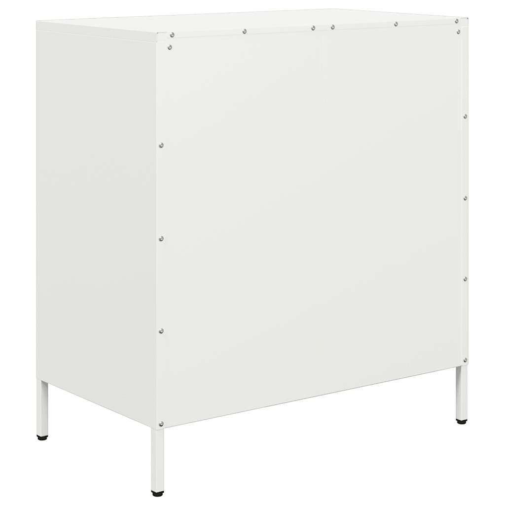 Buffet blanc 68x39x73,5 cm acier laminé à froid