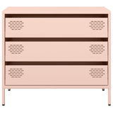 Buffet rose 68x39x58,5 cm acier laminé à froid