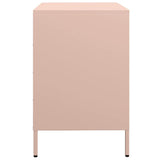 Buffet rose 68x39x58,5 cm acier laminé à froid