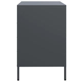 Buffet anthracite 68x39x58,5 cm acier laminé à froid