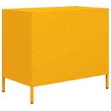 Buffet jaune moutarde 68x39x58,5 cm acier laminé à froid