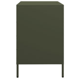 Buffet vert olive 68x39x58,5 cm acier laminé à froid