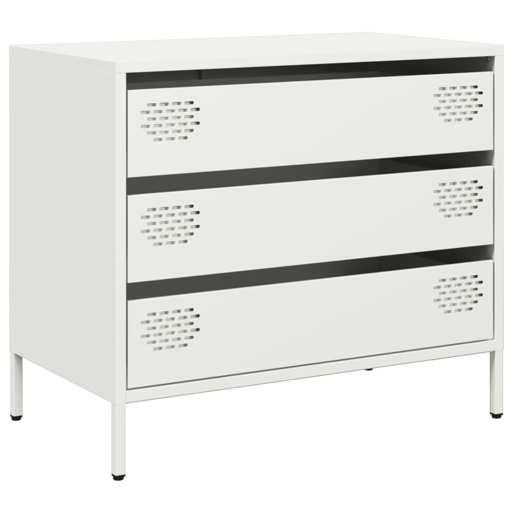 Buffet blanc 68x39x58,5 cm acier laminé à froid