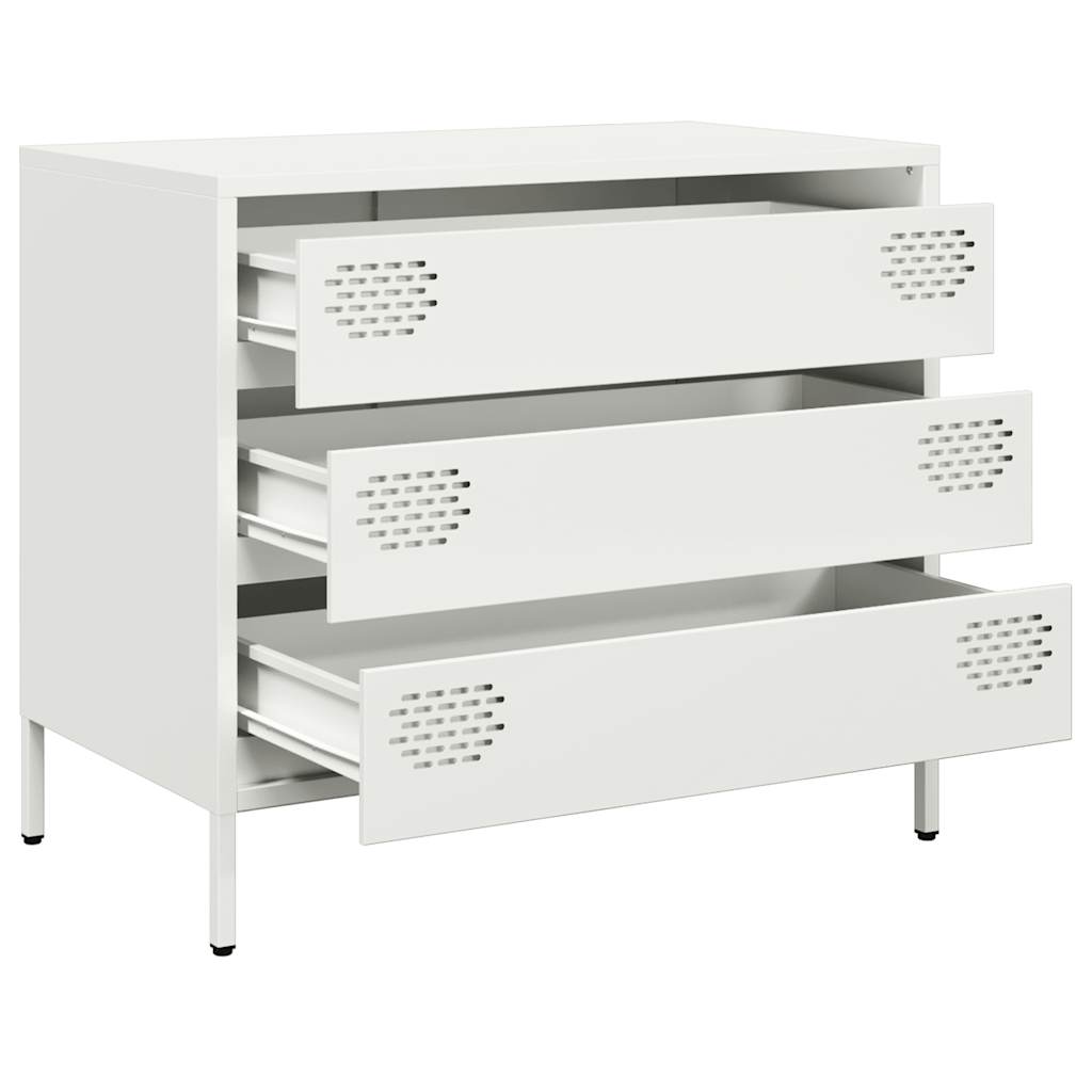 Buffet blanc 68x39x58,5 cm acier laminé à froid