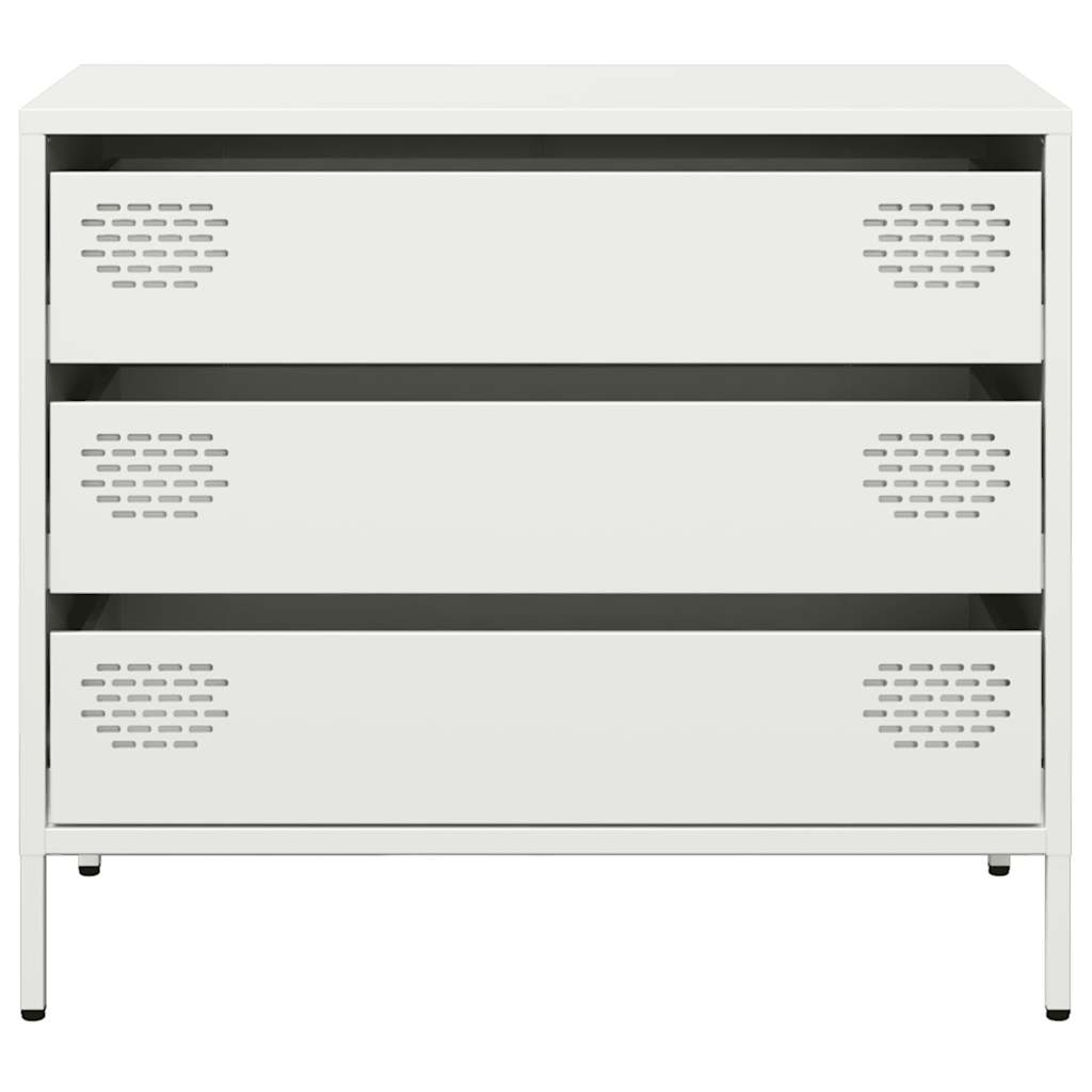 Buffet blanc 68x39x58,5 cm acier laminé à froid