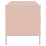 Meuble TV rose 68x39x43,5 cm acier laminé à froid