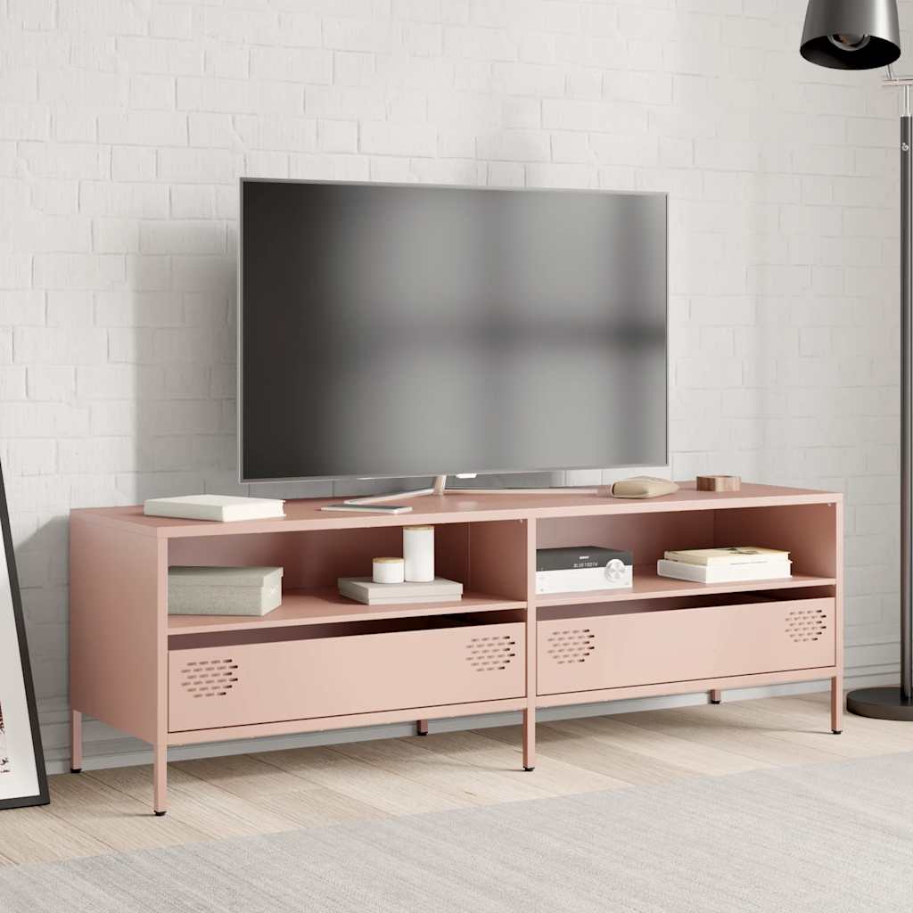 Pink TV cabinet 135x39x43.5 cm cold rolled steel