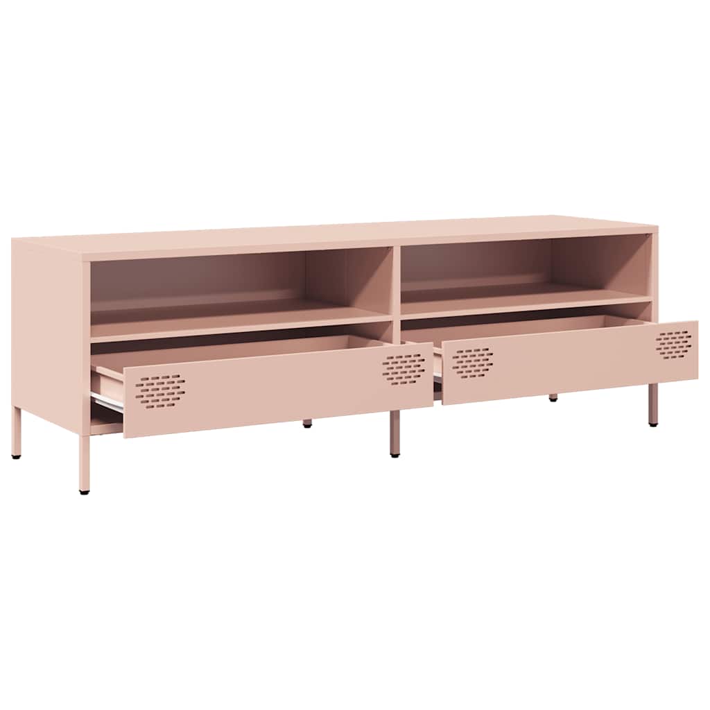 Pink TV cabinet 135x39x43.5 cm cold rolled steel