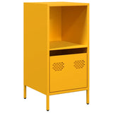 Buffet jaune moutarde 35x39x73,5 cm acier laminé à froid