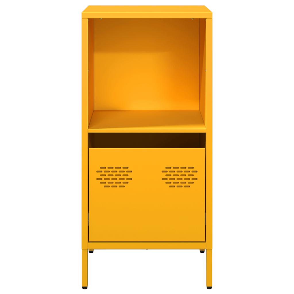 Buffet jaune moutarde 35x39x73,5 cm acier laminé à froid