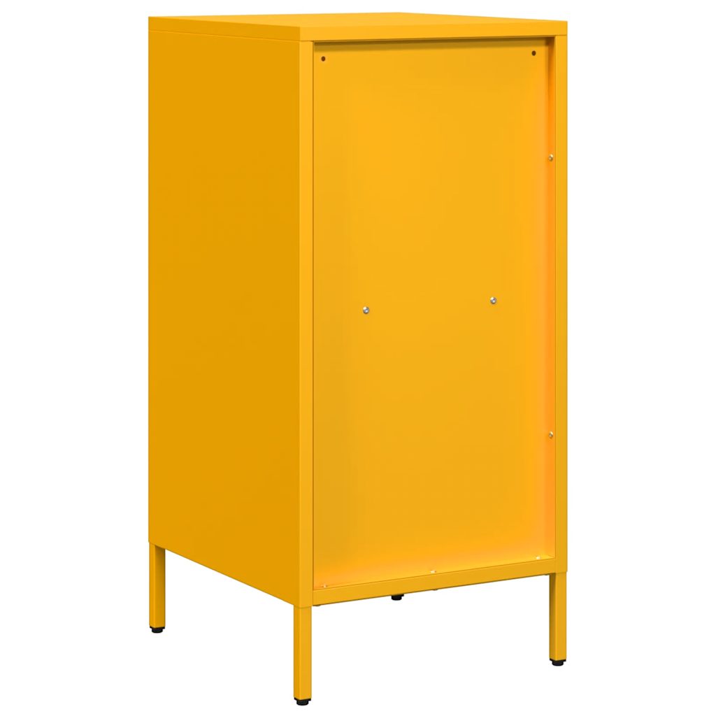 Buffet jaune moutarde 35x39x73,5 cm acier laminé à froid