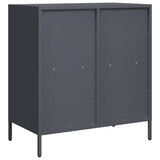 Buffet anthracite 68x39x73,5 cm acier laminé à froid