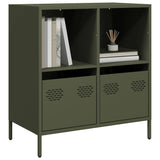 Buffet vert olive 68x39x73,5 cm acier laminé à froid