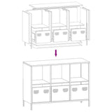 Rosafarbenes Sideboard 101,5 x 39 x 73,5 cm aus kaltgewalztem Stahl