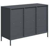 Buffet anthracite 101,5x39x73,5 cm acier laminé à froid