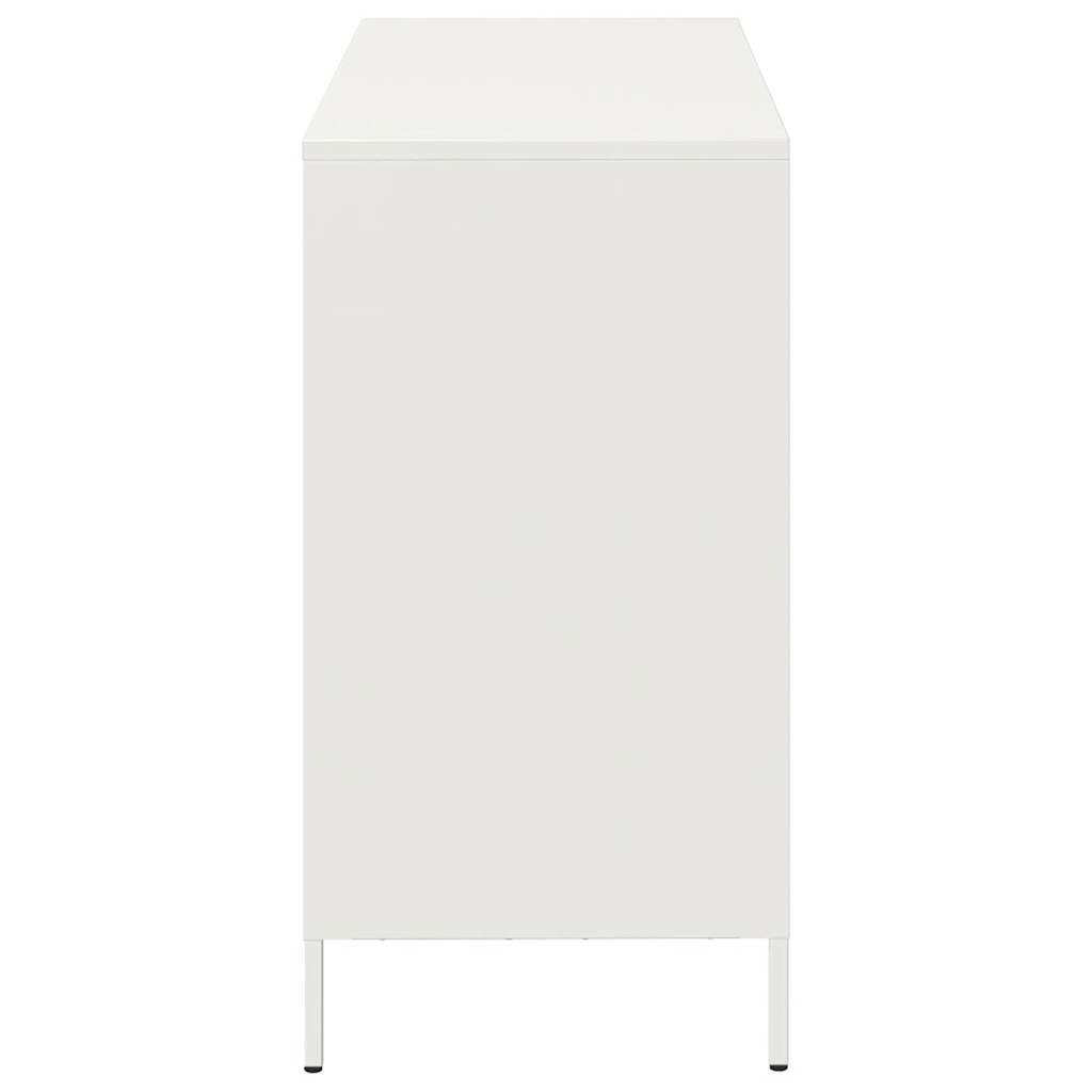 Buffet blanc 101,5x39x73,5 cm acier laminé à froid