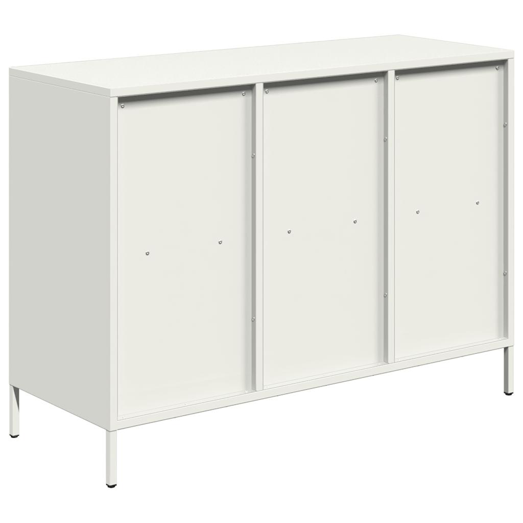 Buffet blanc 101,5x39x73,5 cm acier laminé à froid