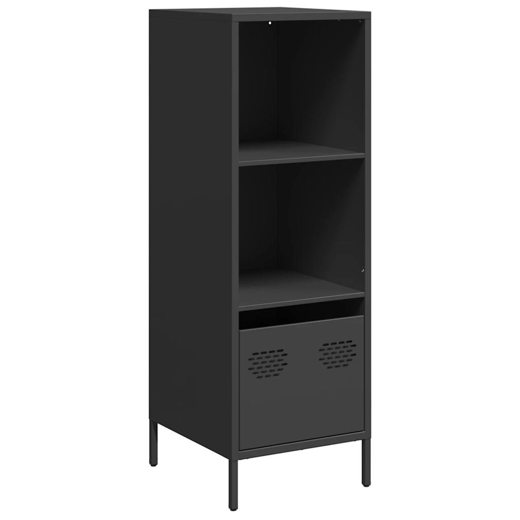 Buffet haut noir 35x39x103,5 cm acier